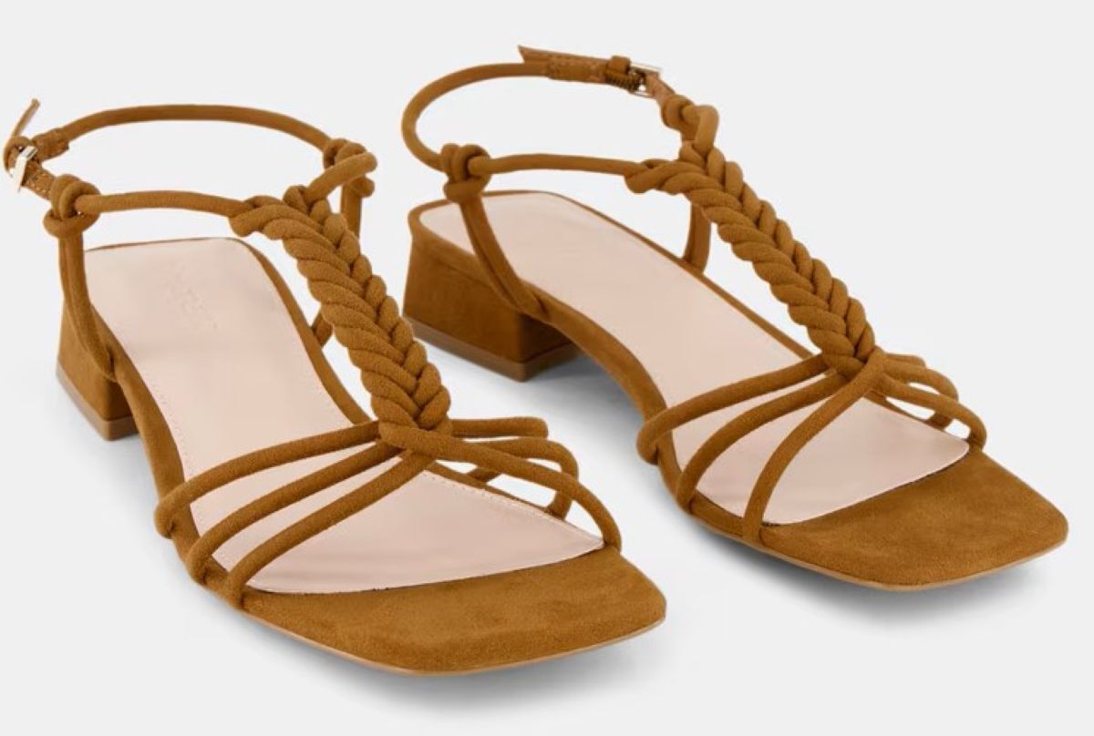 Sandalias con tacón y trenza Tintoretto de El Corte Inglés