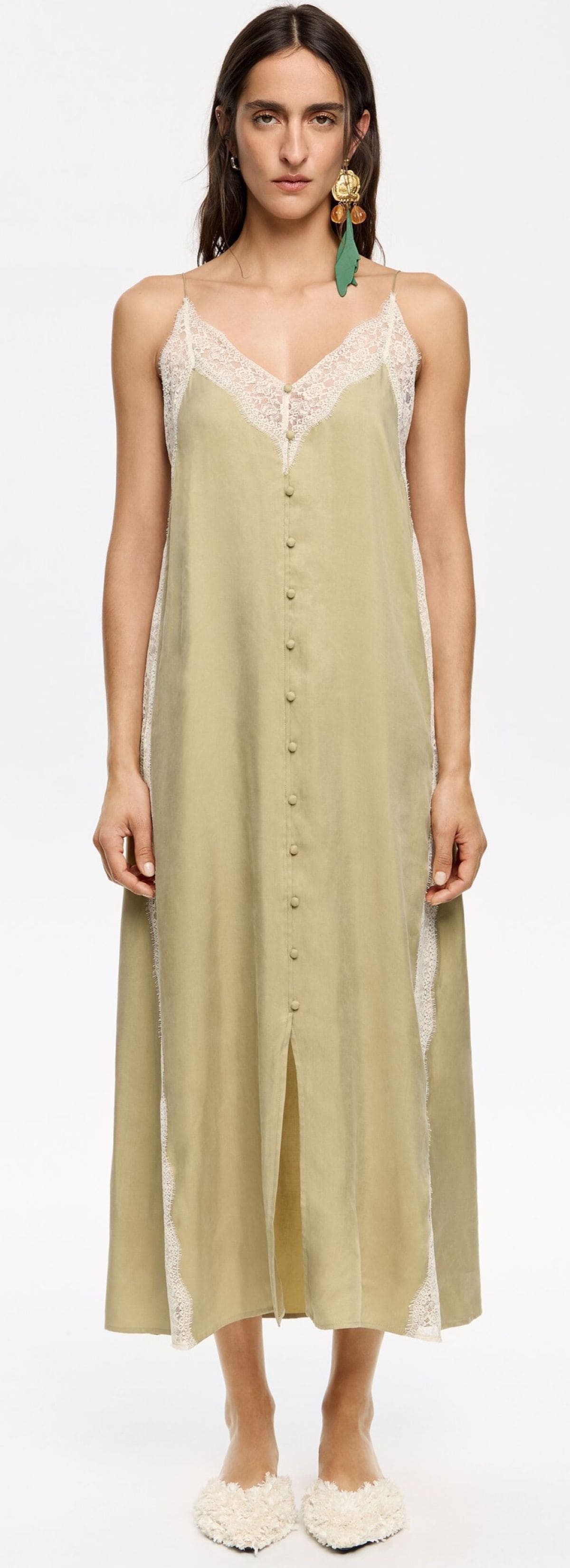 Vestido tirantes encaje de Bimba y Lola