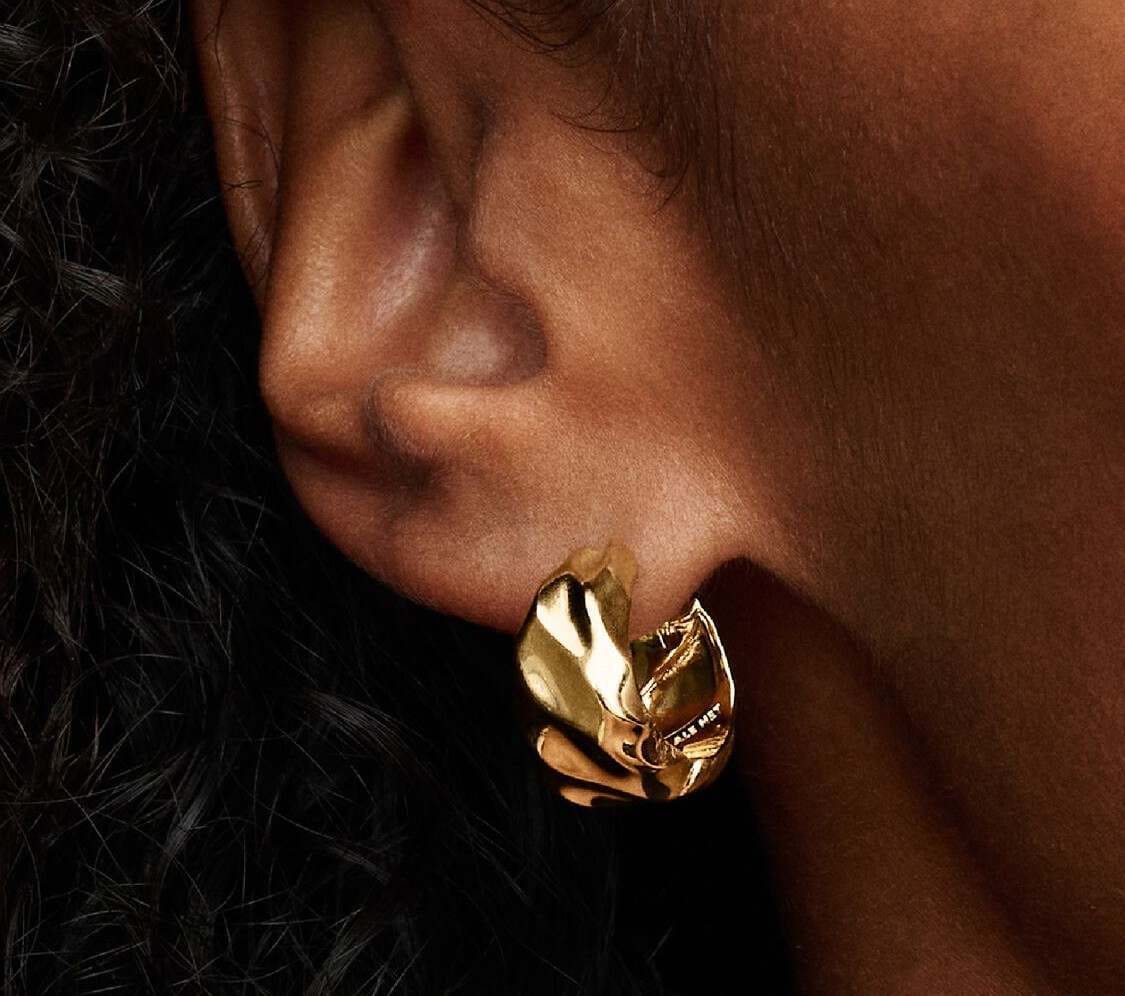 Pendientes de Aro Ondulados de Pandora