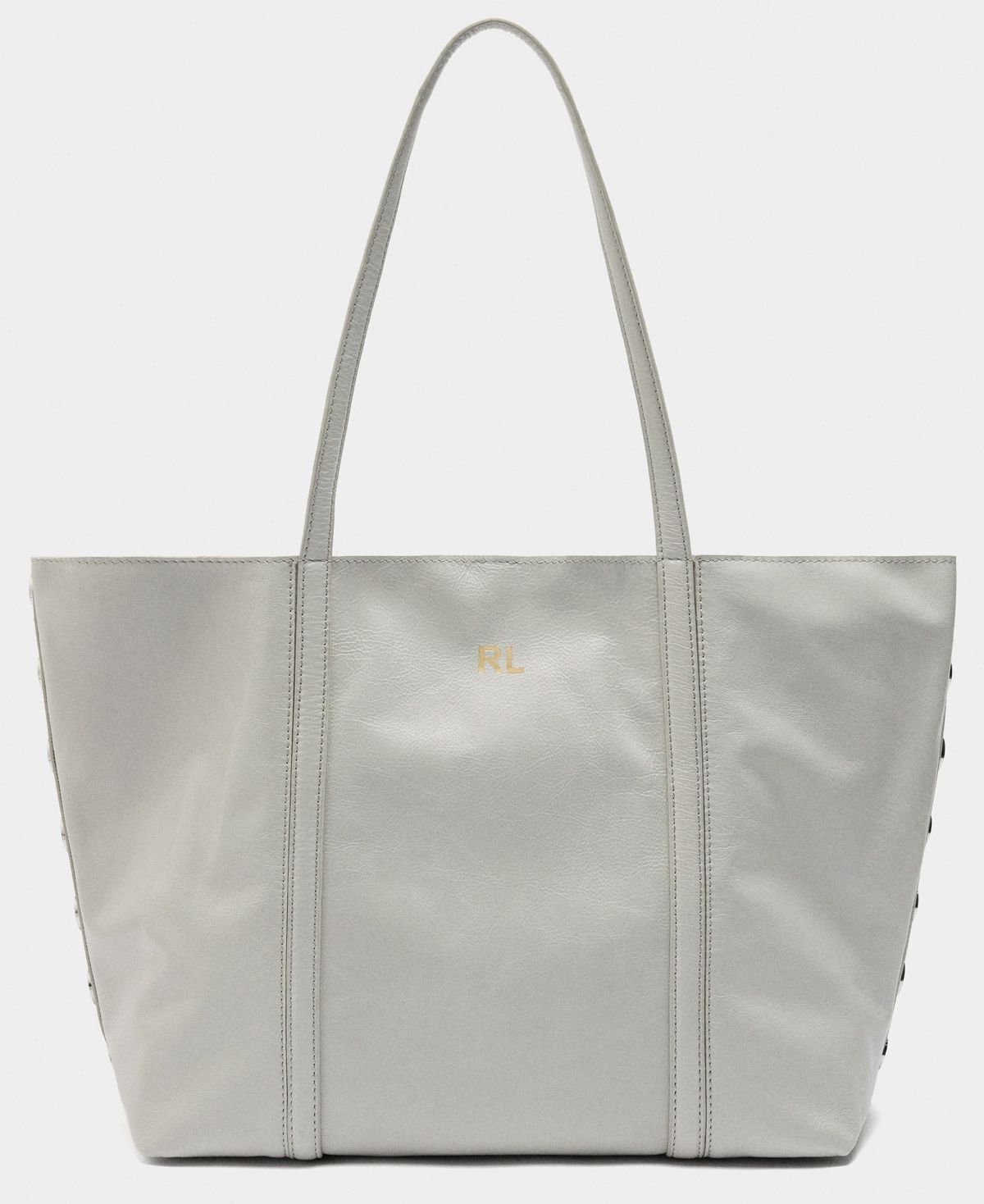 Bolso shopper de piel con tachuelas de Parfois