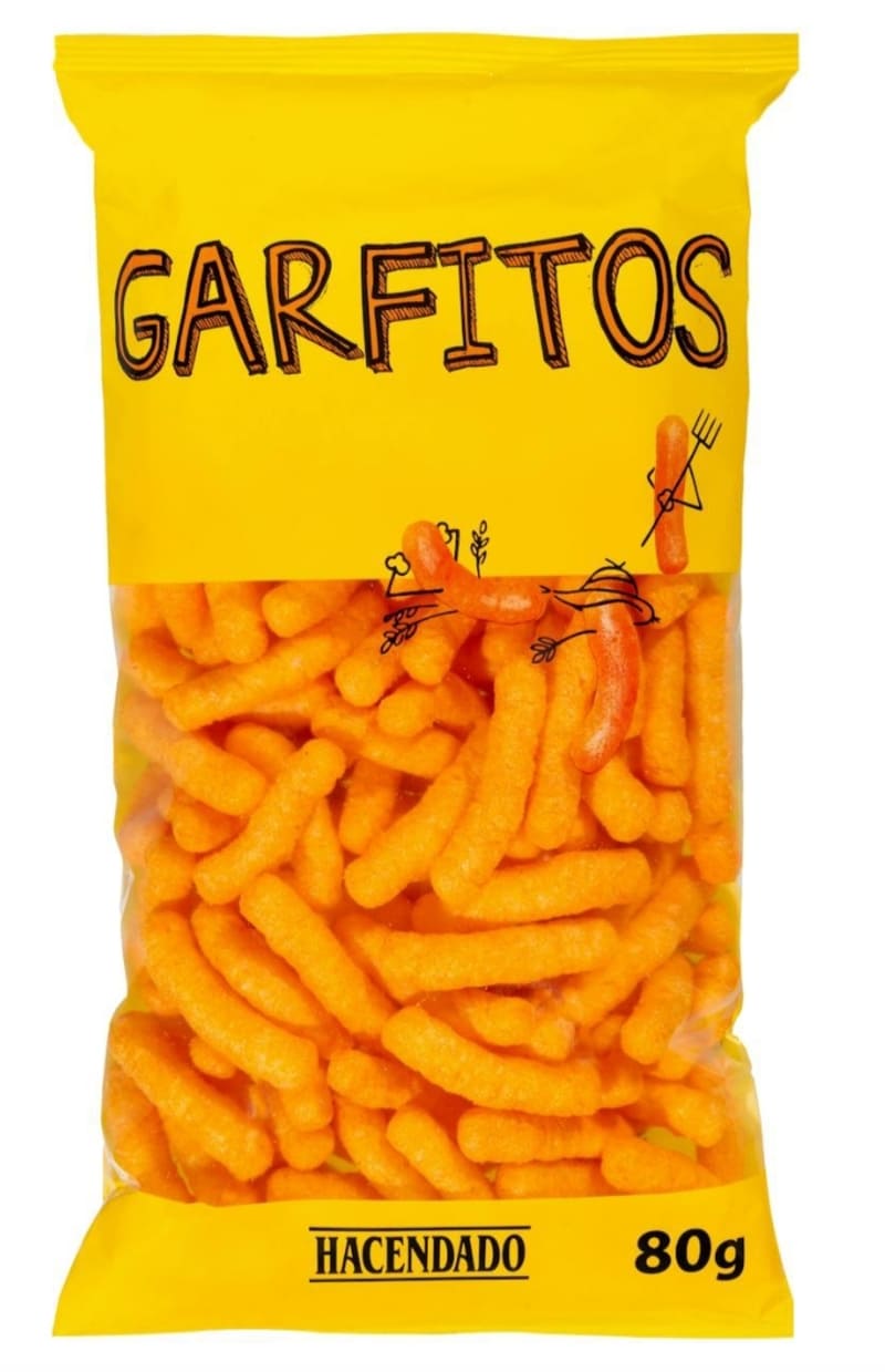 Garfitos de maíz sabor queso Hacendado