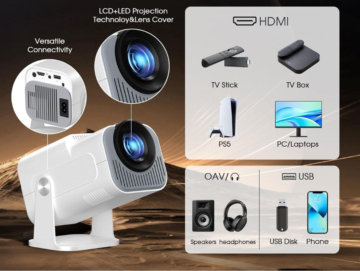 2025 Upgraded Proyector Portátil en Amazon 2