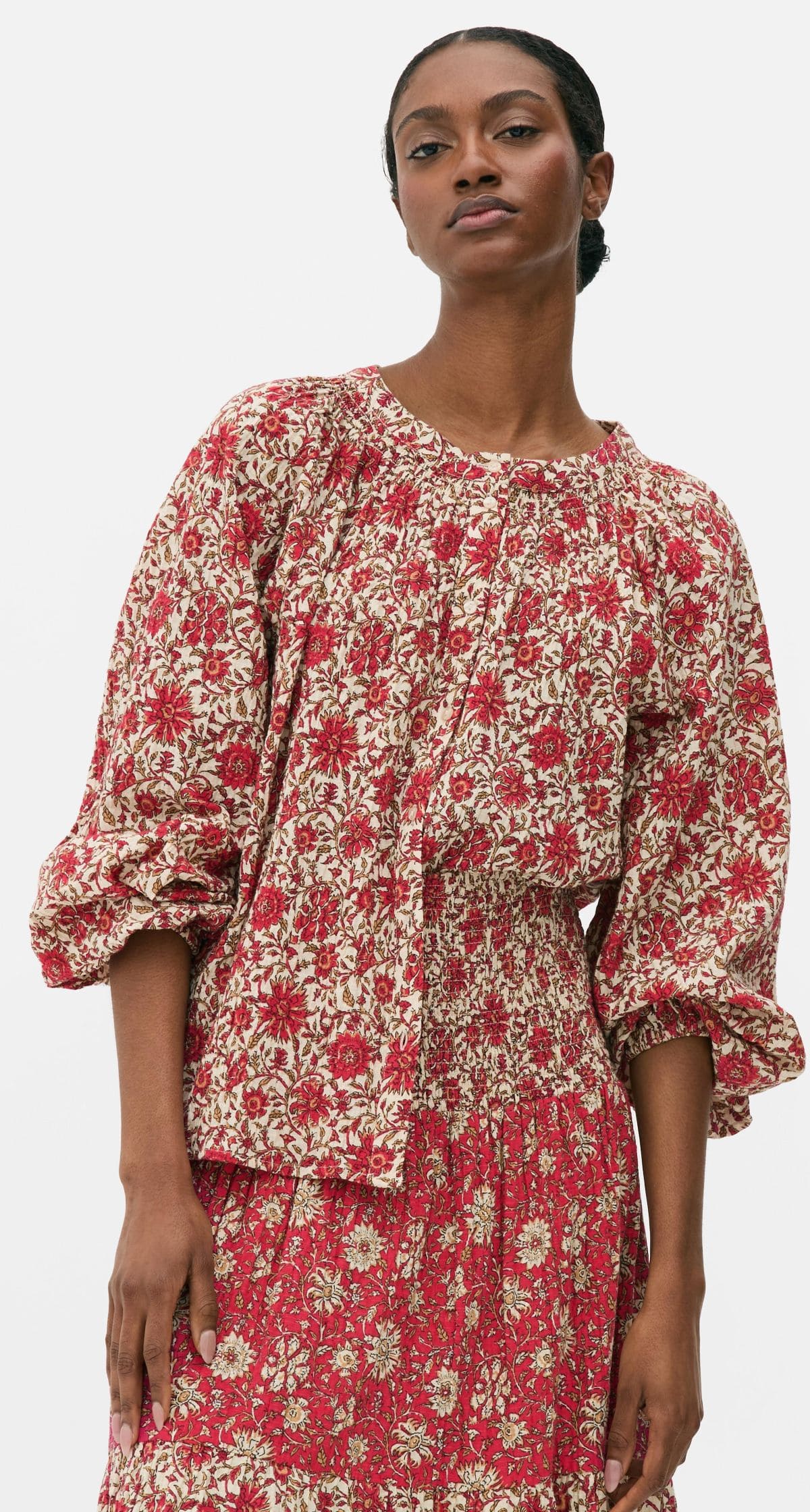 Blusa con patchwork floral de Primark