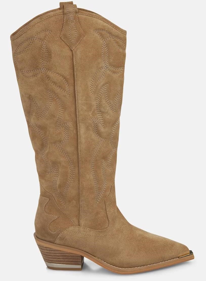 Botas de piel con bordados y puntera afilada, Alma en Pena