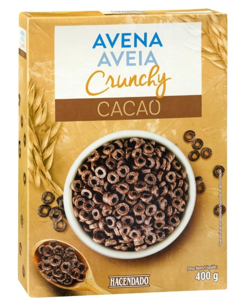 Cereales avena Crunchy Hacendado de cacao