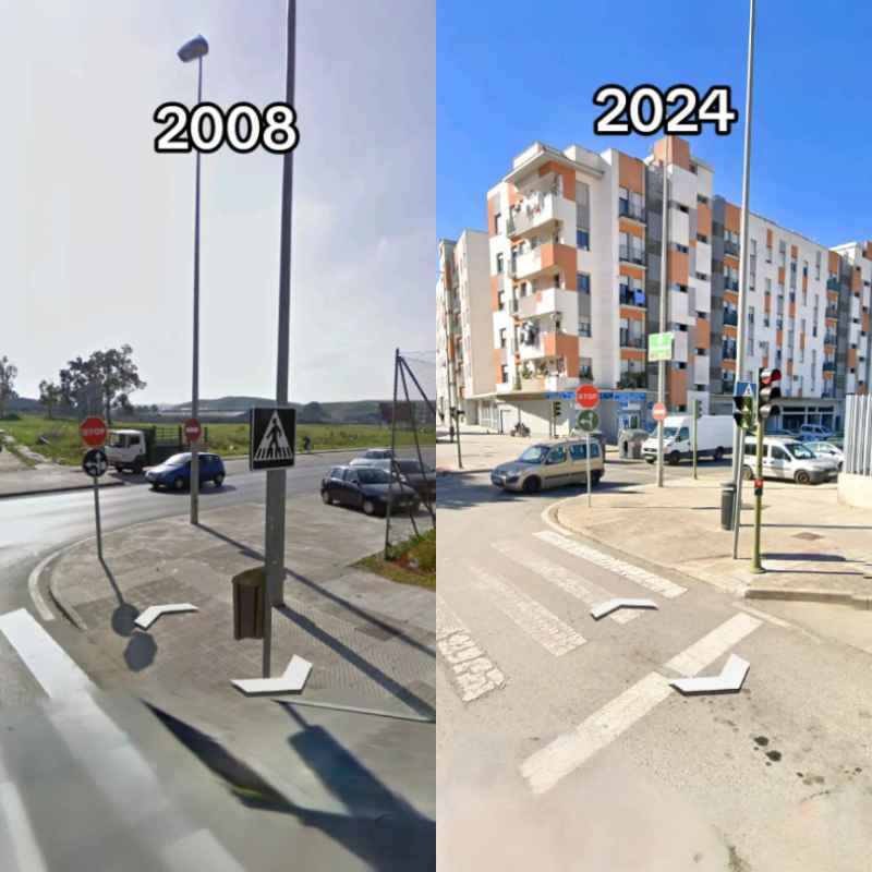 Evolución de la Plaza Belén de Jerez entre 2008 y 2024 | TikTok de @josemglf