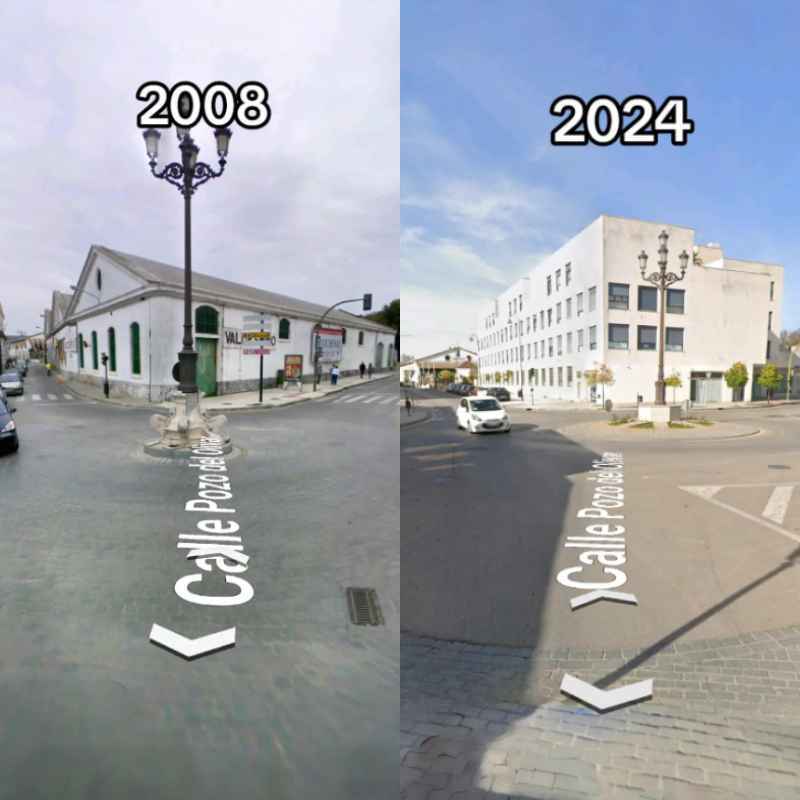 Evolución de la Plaza Belén de Jerez entre 2008 y 2024 | TikTok de @josemglf