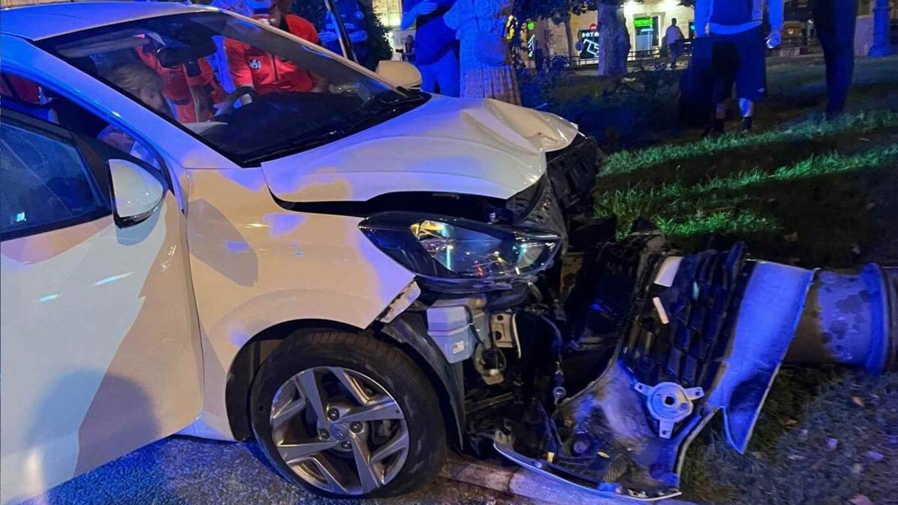 Accidente en la Plaza de Mamelón, Calle Sevilla, Jerez