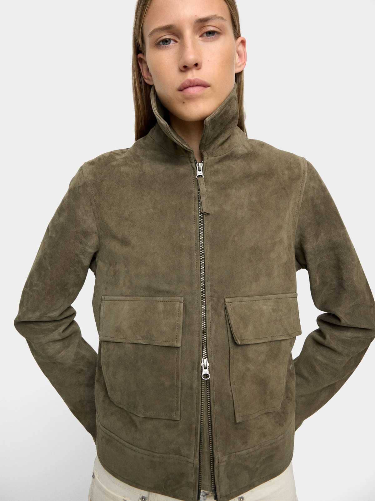 Chaqueta de piel con cremallera de Parfois