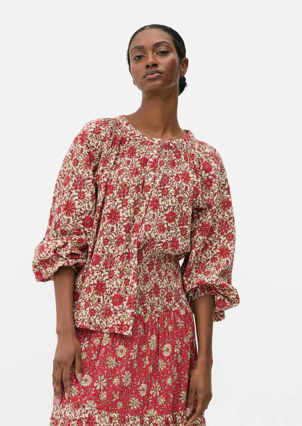 Blusa con patchwork floral de Primark