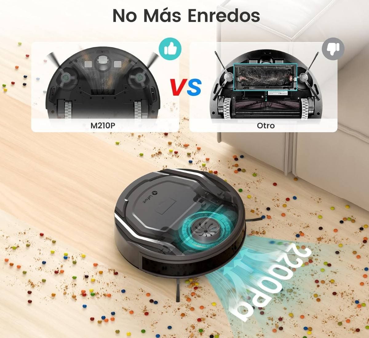 LEFANT Robot Aspirador 2200Pa en Amazon