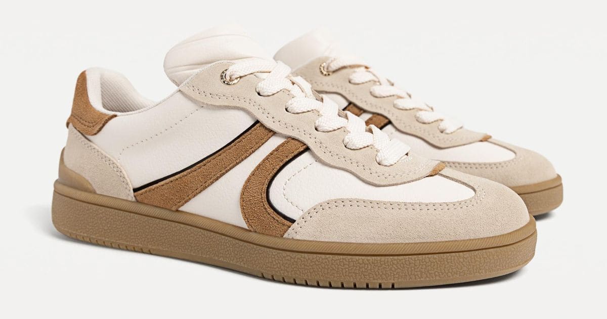 Zapatillas casual piel de Stradivarius