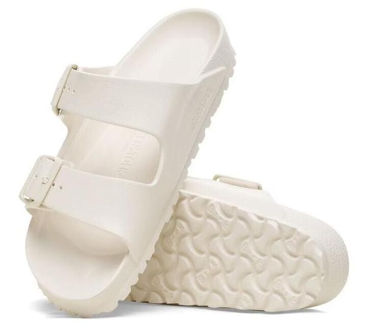 Las sandalias planas para mujer Birkenstock Arizona Eva en color blanco en Decathlon