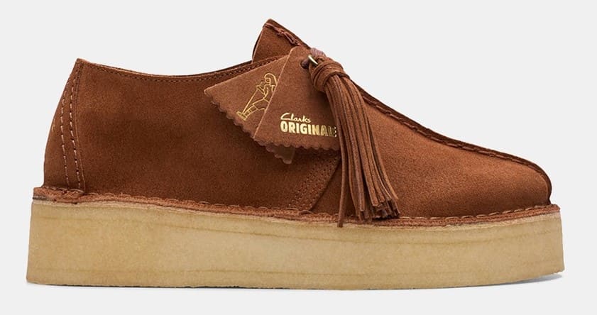 Zapatos planos Trek Wedge en ante con suela crepé