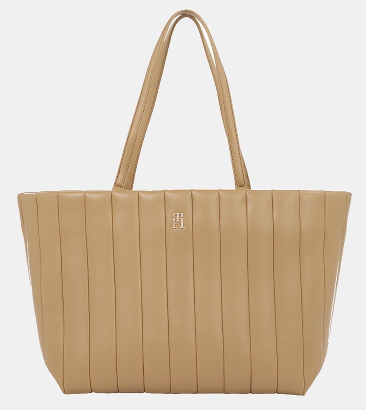 El bolso tote efecto acolchado en color camel de Tommy Hilfiger en El Corte Inglés