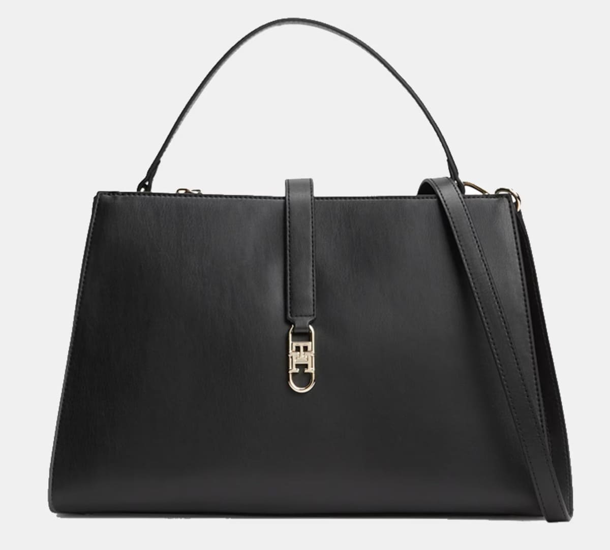 El bolso estilo satchel en color negro de Tommy Hilfiger en El Corte Inglés