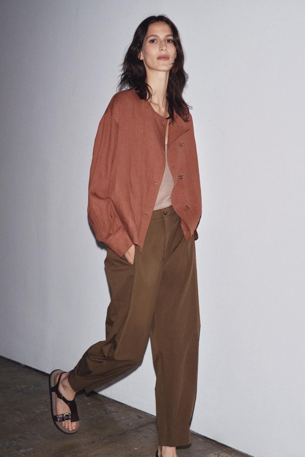 Bomber mezcla lino ZW COLLECTION