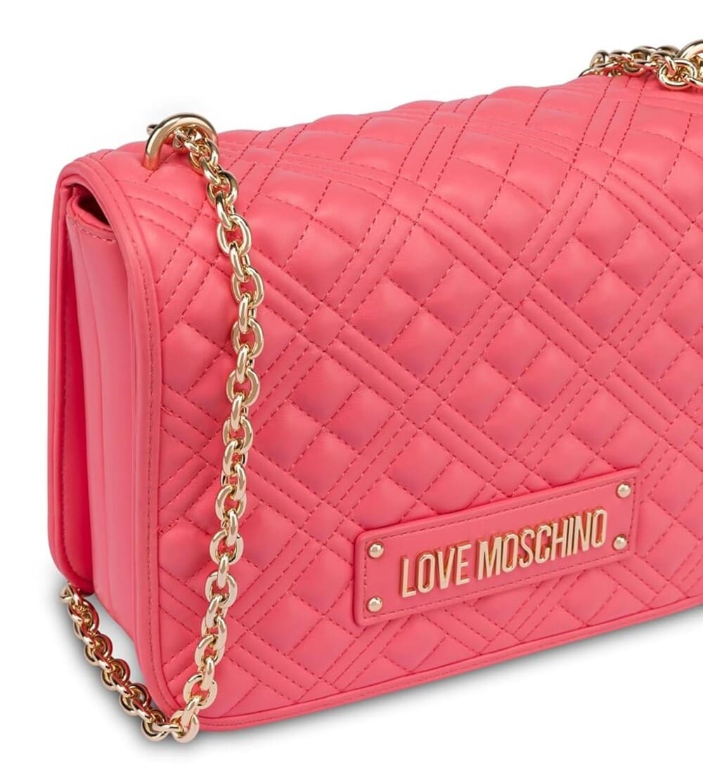 Bolso de hombro rectangular Love Moschino