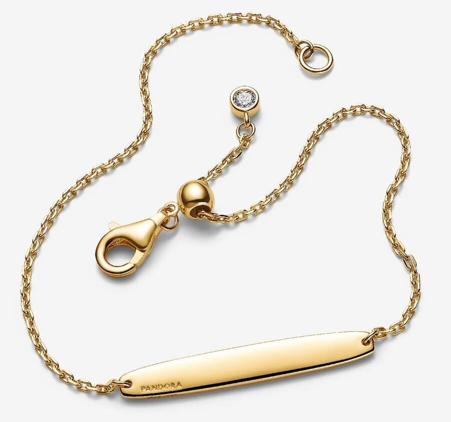 La nueva pulsera de Cadena Barra Grabable de Pandora