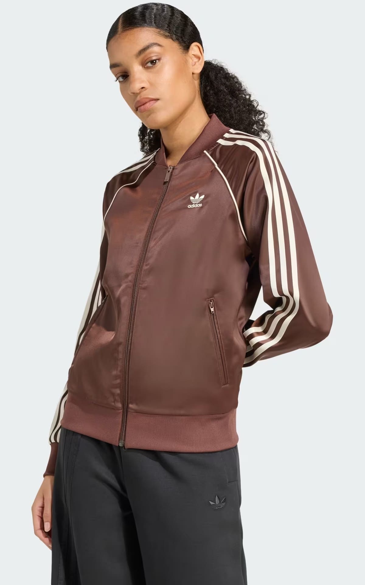 La sudadera de raso SST Adicolor de Adidas