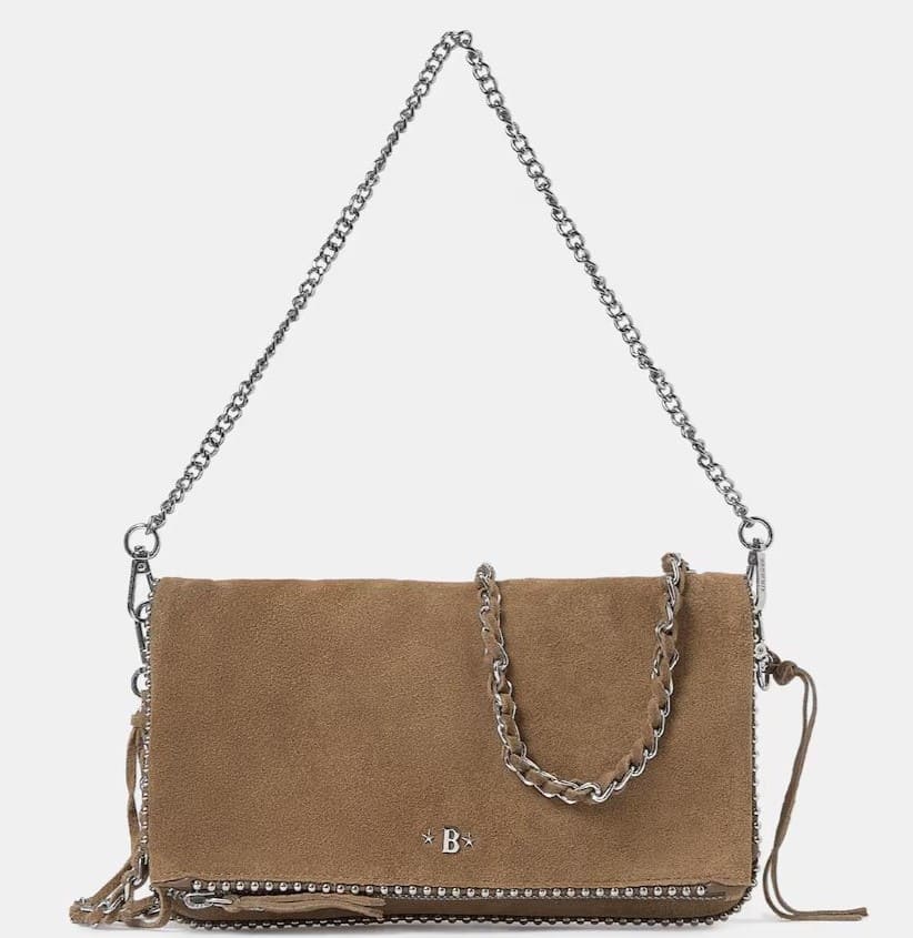 Bolso de hombro con bolitas, Brownie