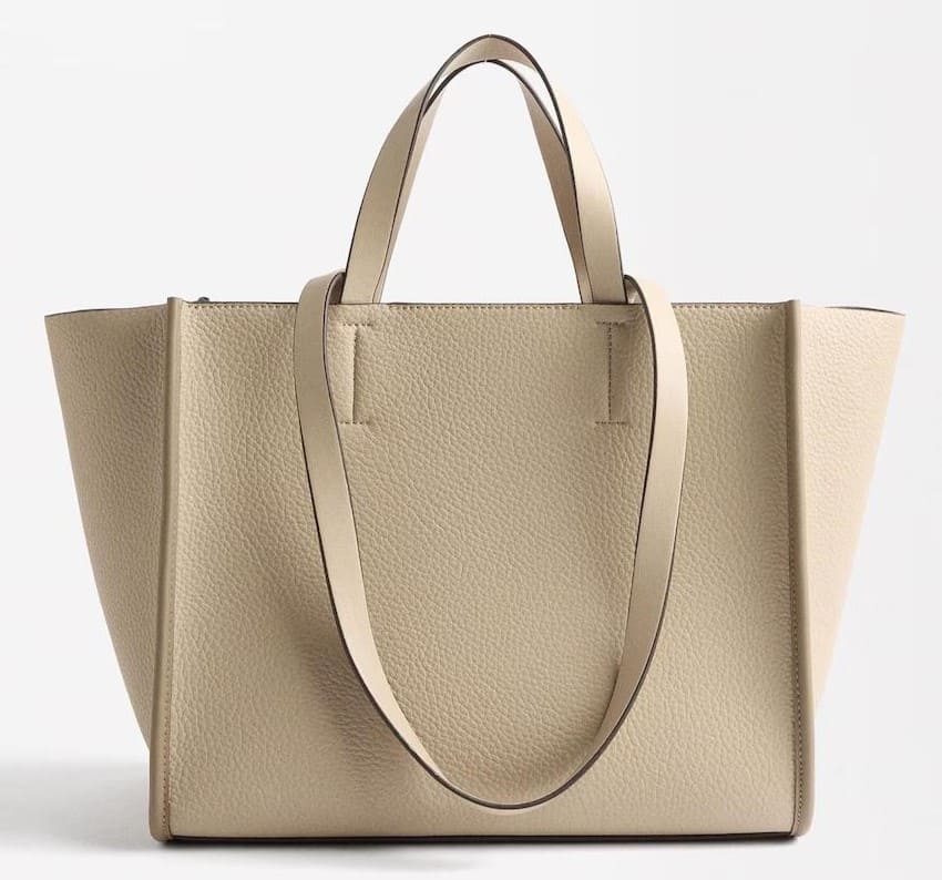 Bolso de hombro estilo shopper con neceser extraíble