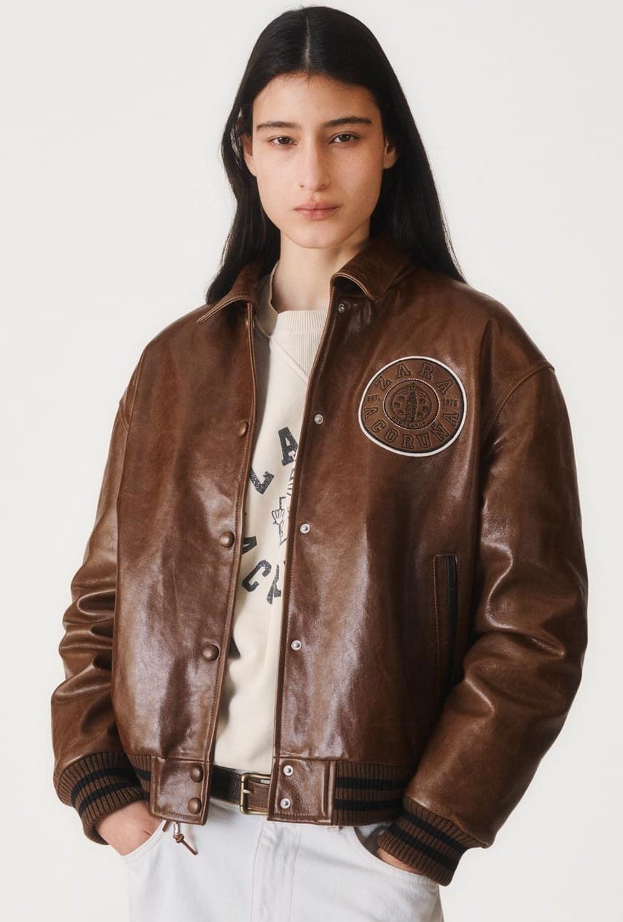 Bomber piel VARSITY 50TH ANNIVERSARY