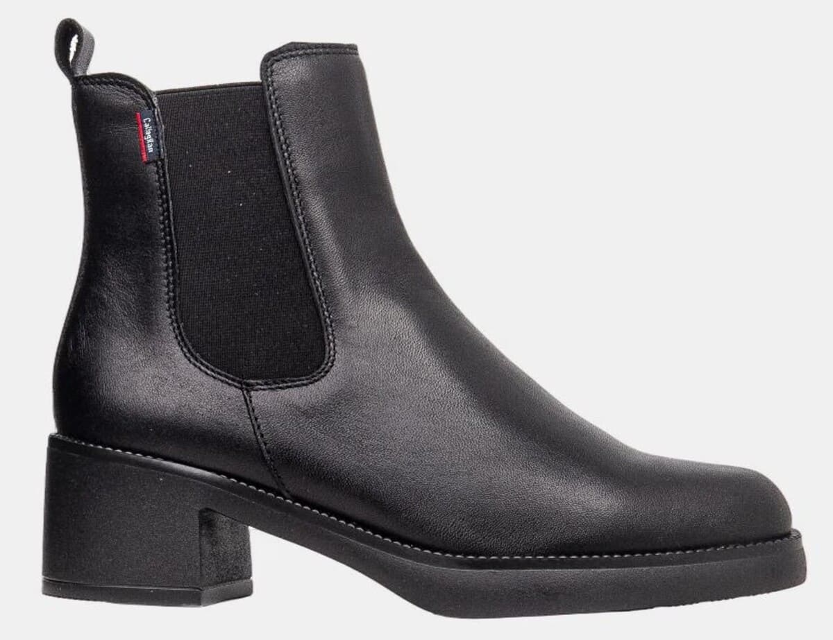 Botines con suela de tacón medio