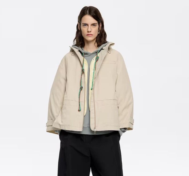 Gabardina corta línea A