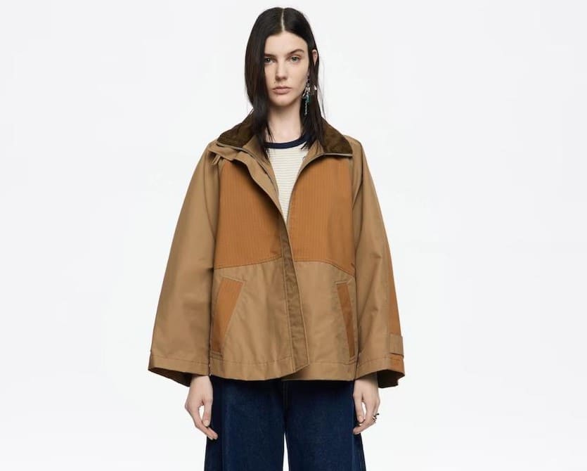 Gabardina línea A algodón técnico