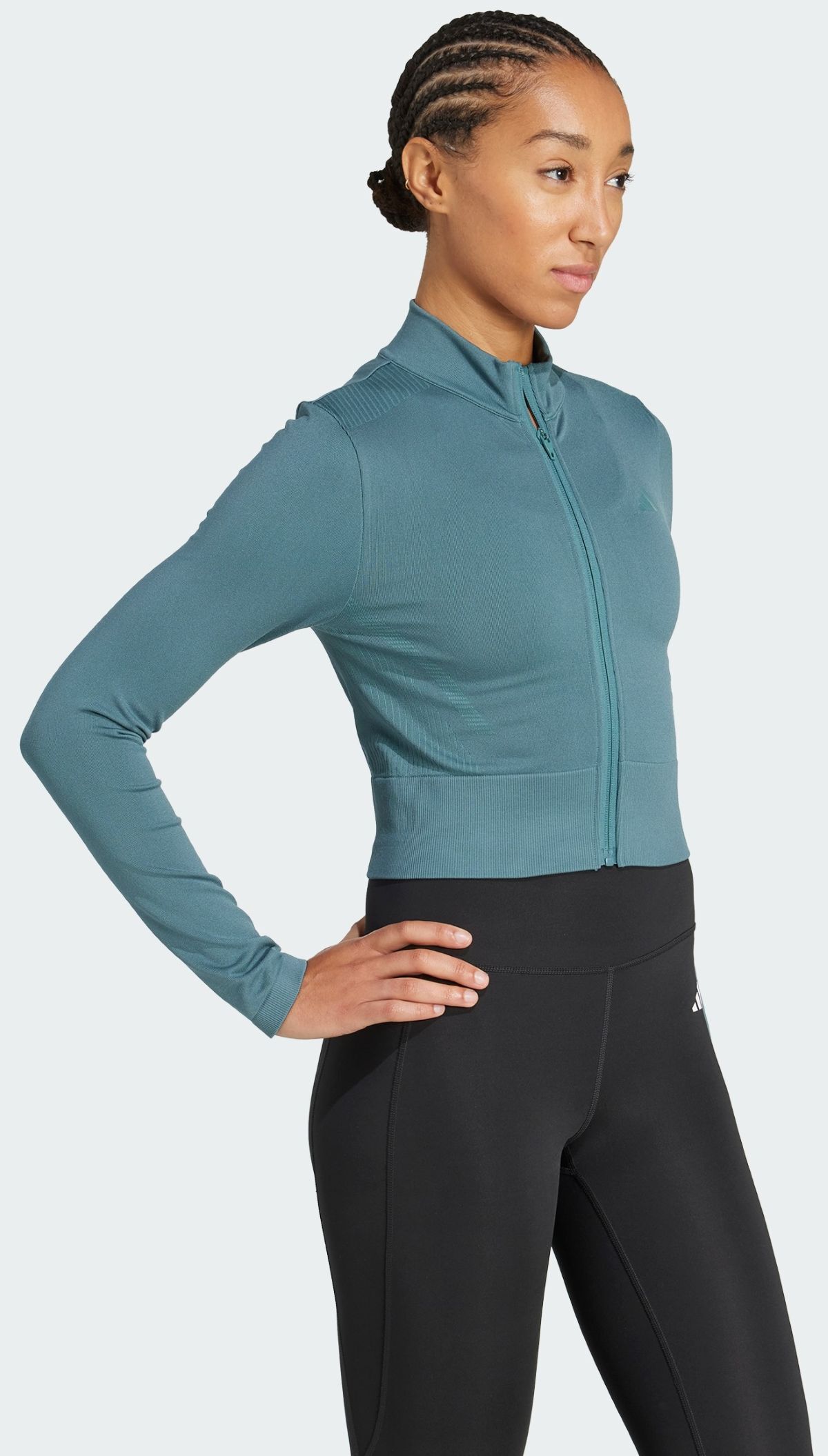 Chaqueta de punto Adidas Workout Essentials azul de Decathlon