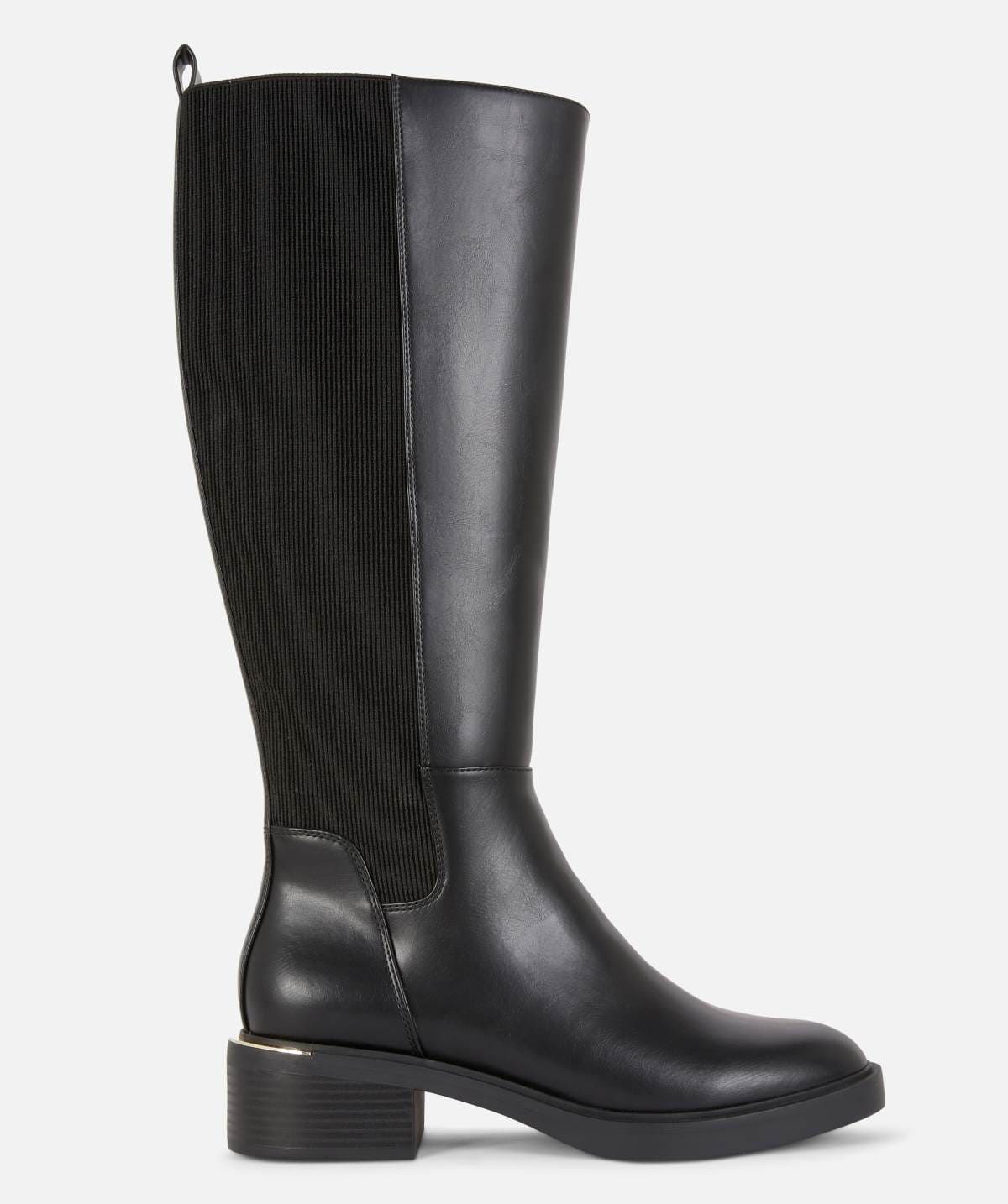 Botas hasta la rodilla con caña de canalé de Primark