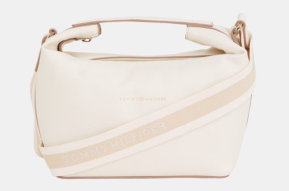 Tommy Hilfiger Bolso estilo bandolera con asa en color blanco