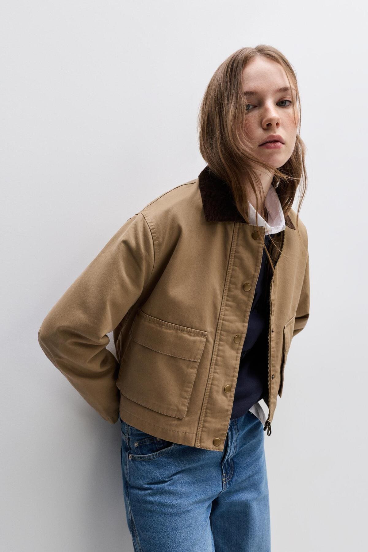 Cazadora con efecto encerado, Lefties