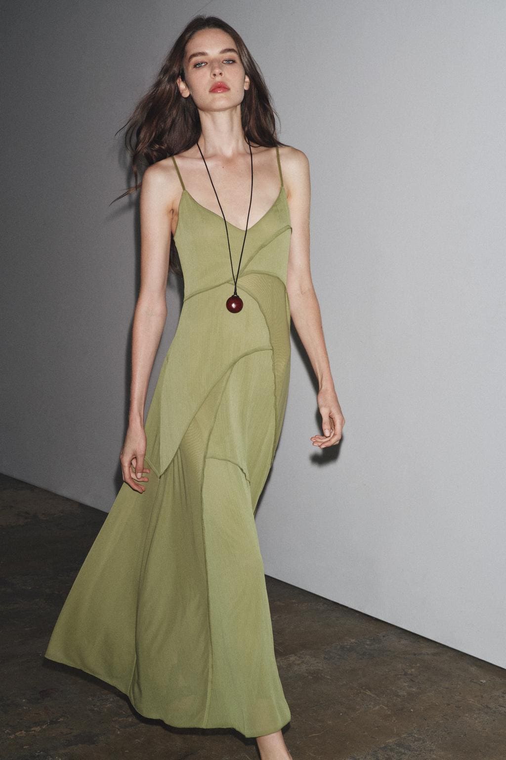 Vestido fluido combinado