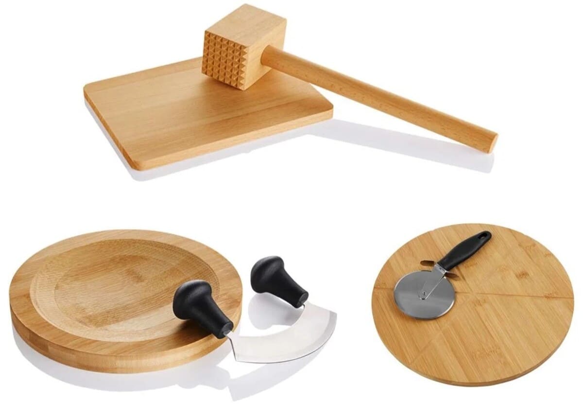 Tabla de bambú con accesorios, Livarno Home