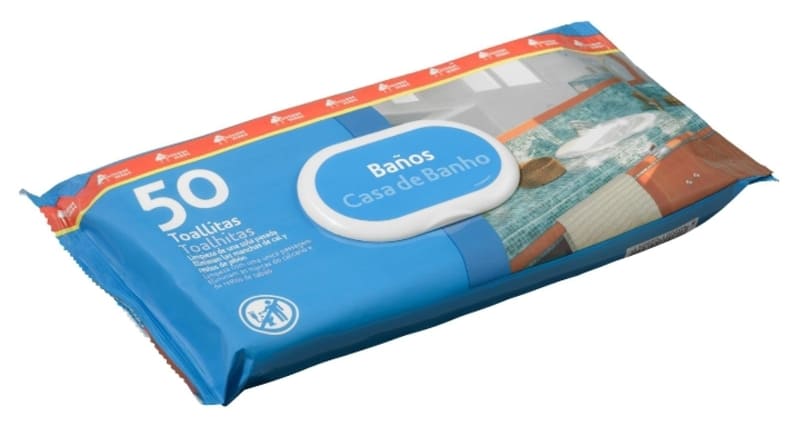 Toallitas limpiadoras de baño Bosque Verde