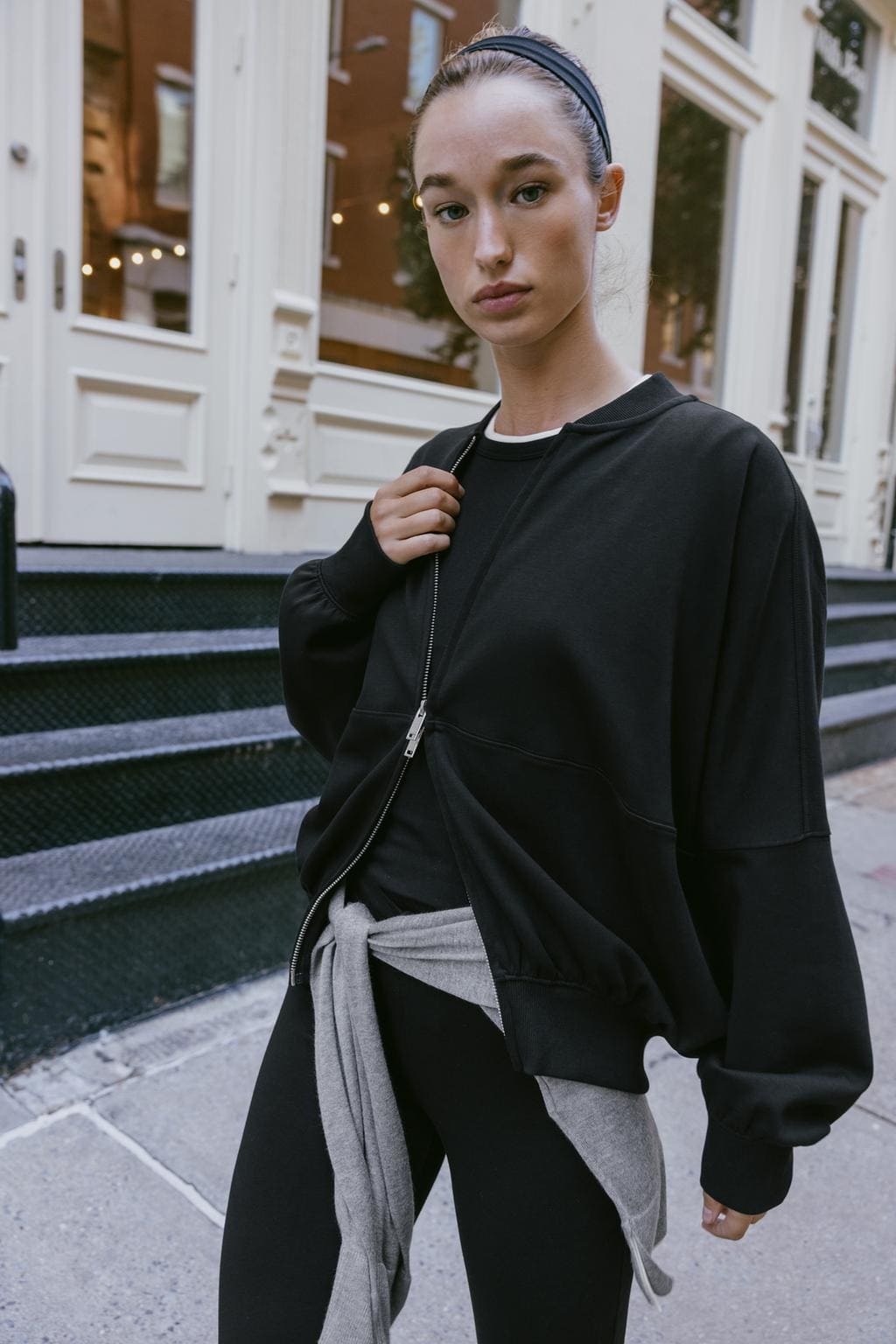 Cazadora bomber interlock