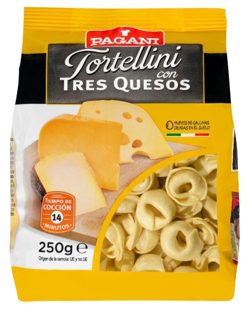 Tortellini tres quesos Pagani