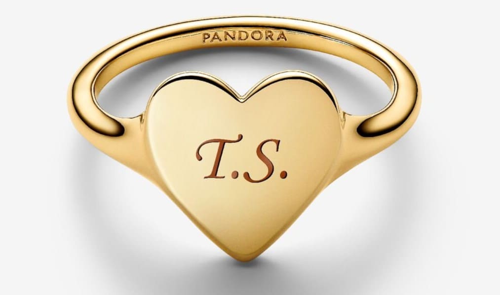Anillo Corazón Grabable de Pandora