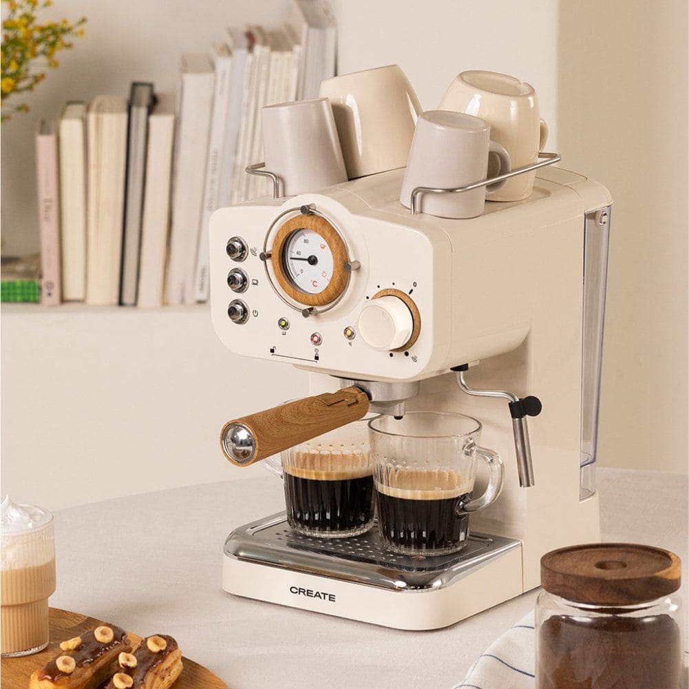 La cafetera express Thera Retro de Create en Leroy Merlin