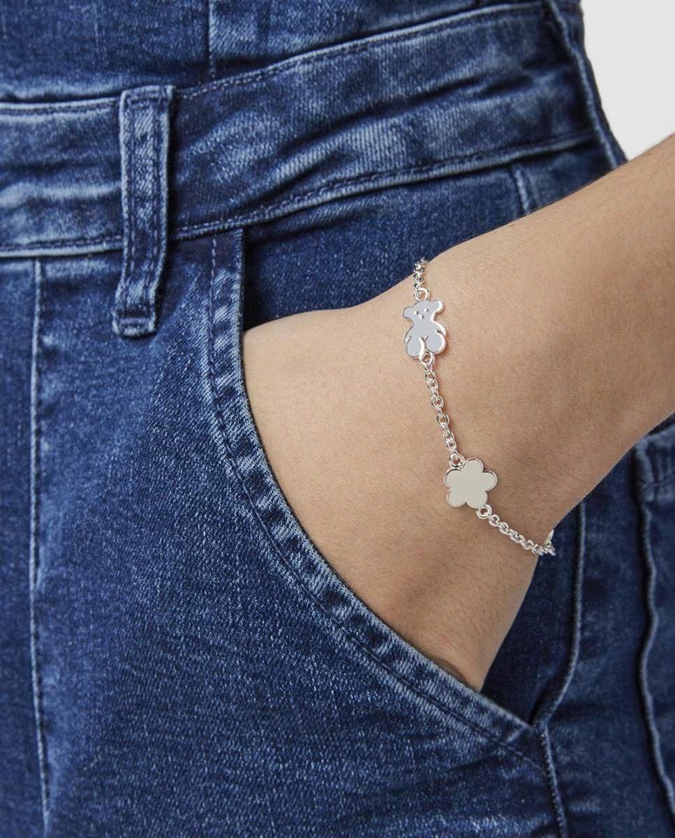 Pulsera Animalandia en plata y con motivos