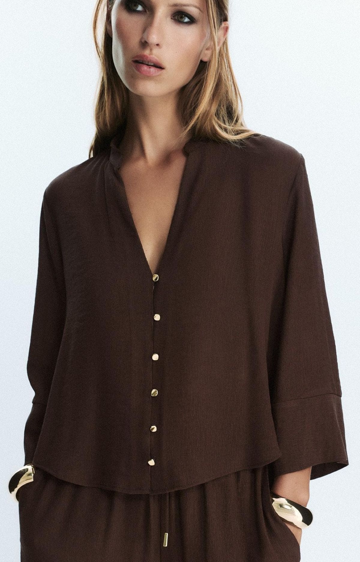 Blusa bambula de Zara