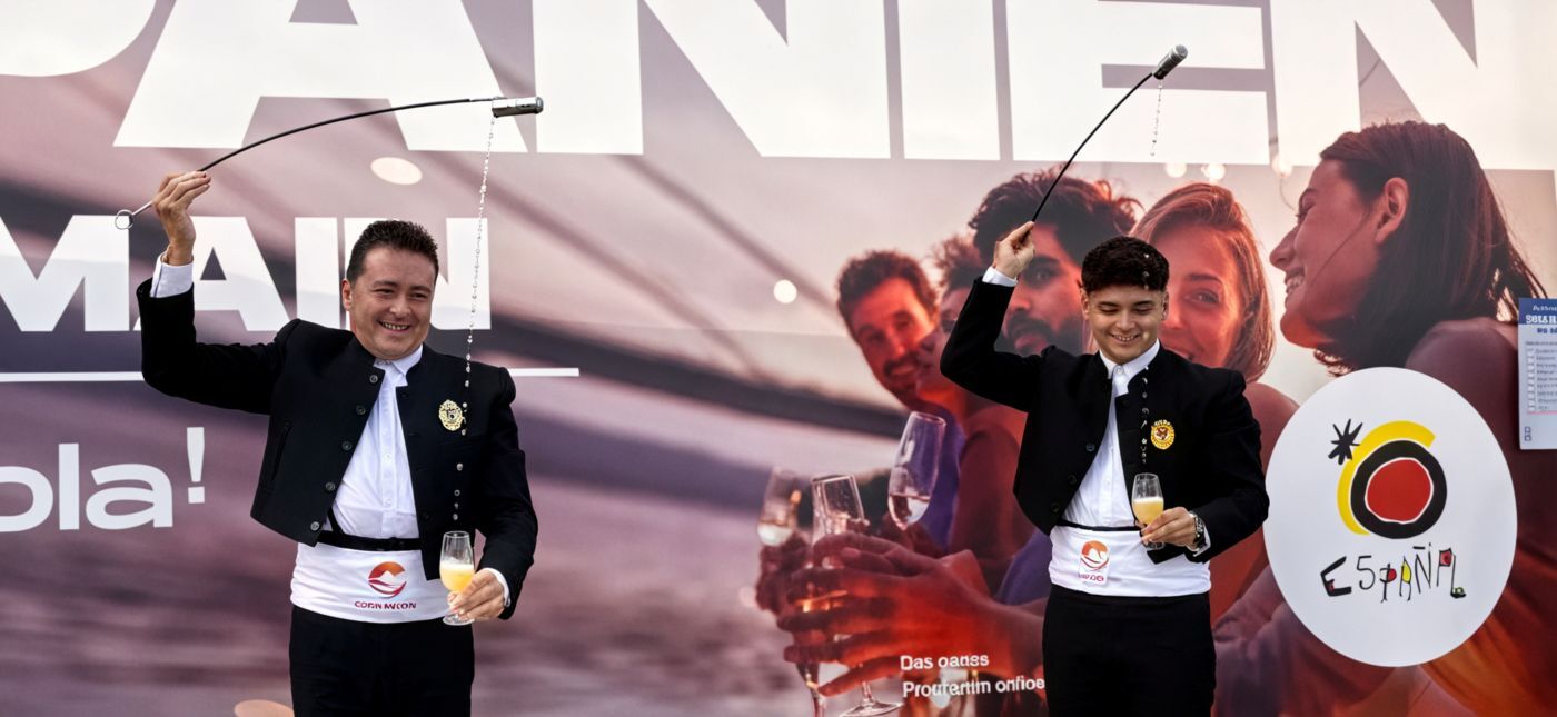 Jesús Rubiales y Jesús Rubiales Jr. llevan el arte de la venencia a Frankfurt