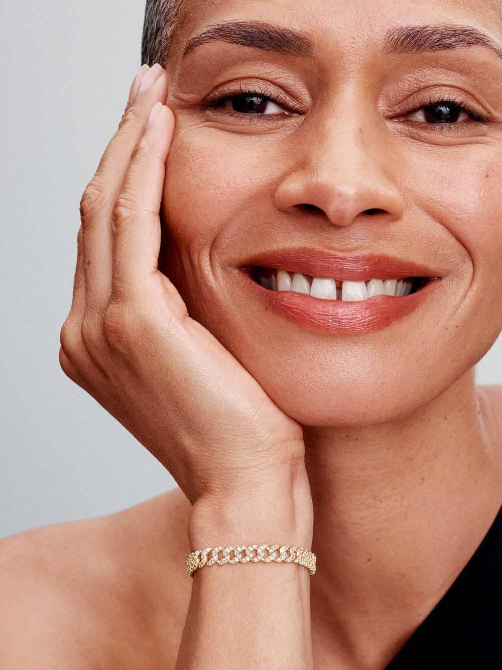 Pulsera Cadena Cubana en Pavé de Pandora