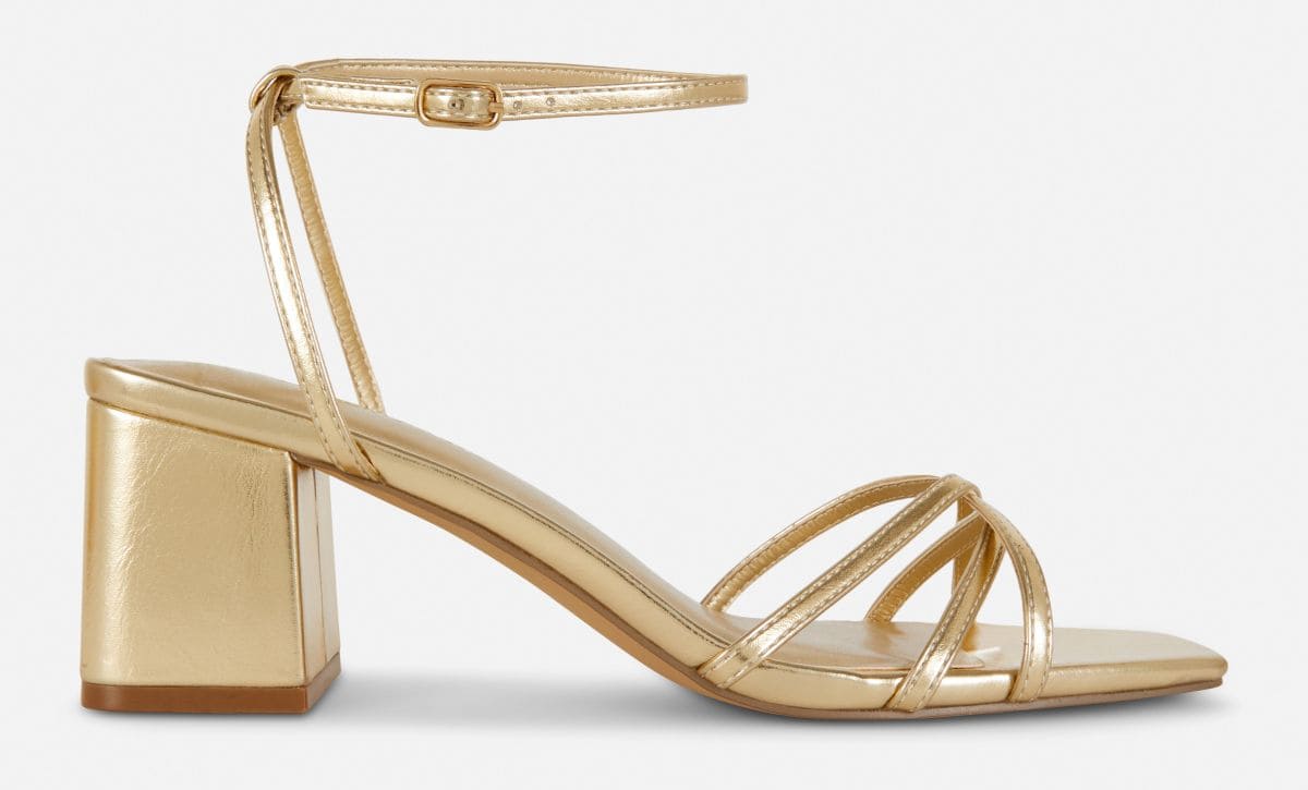 Sandalias de tacón grueso con tira cruzada de Primark