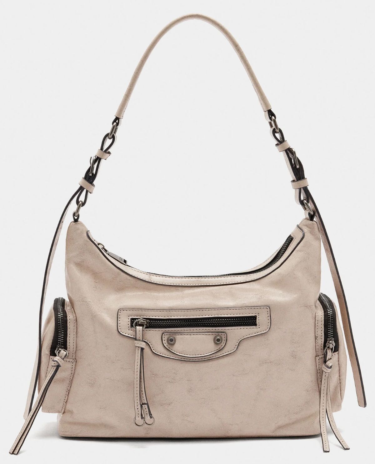 Bolso de hombro de efecto envejecido de Parfois