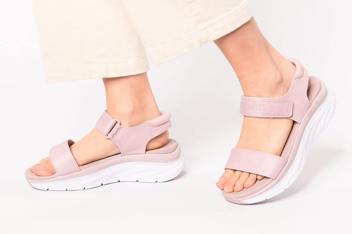 Skechers D'lux Walker New Block Sandalias Deportivas Mujer en Amazon