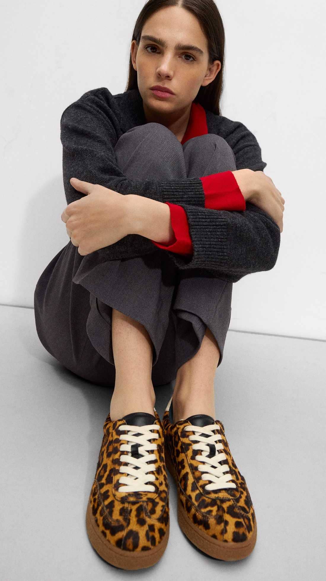 Zapatillas de piel estampado animal de Parfois