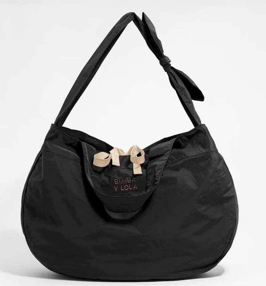 Bolso de hombro shopper grande nylon